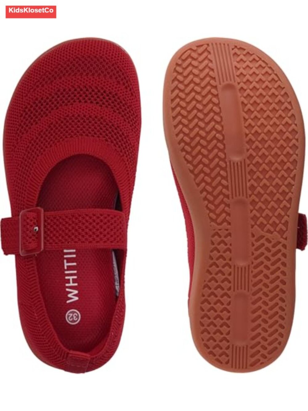Kids Barefoot Mary Jane Flats Wide Toe Box Zero Drop School Uniform - Picture 5 of 6